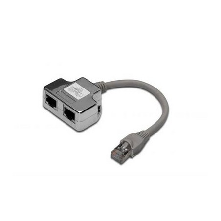 SDOPPIATORE SCHERMATO 5E 2 LINEE RJ45 (DN-93904)