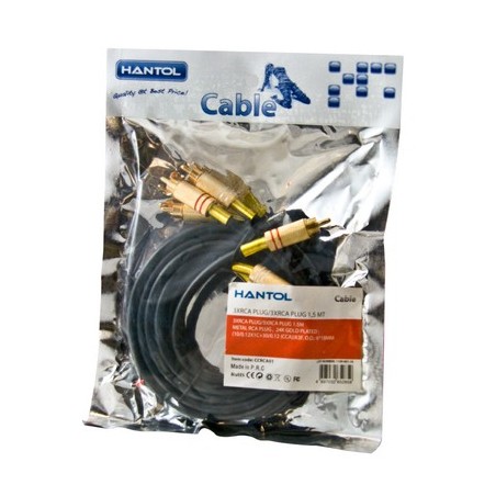 CAVO RCA 3 PLUG 3XRCA/3XRCA 1.5 MT (CCRCA01)