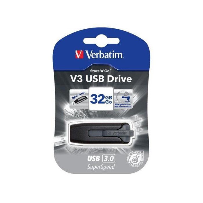 PEN DRIVE V3 STORE'N'GO 32GB USB3.0 (49173) NERA