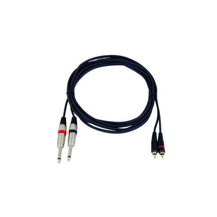 CAVO AUDIO 2 RCA - 2 JACK 6.3 CA 8271M