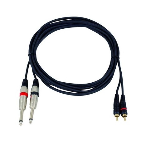 CAVO AUDIO 2 RCA - 2 JACK 6.3 CA 8271M