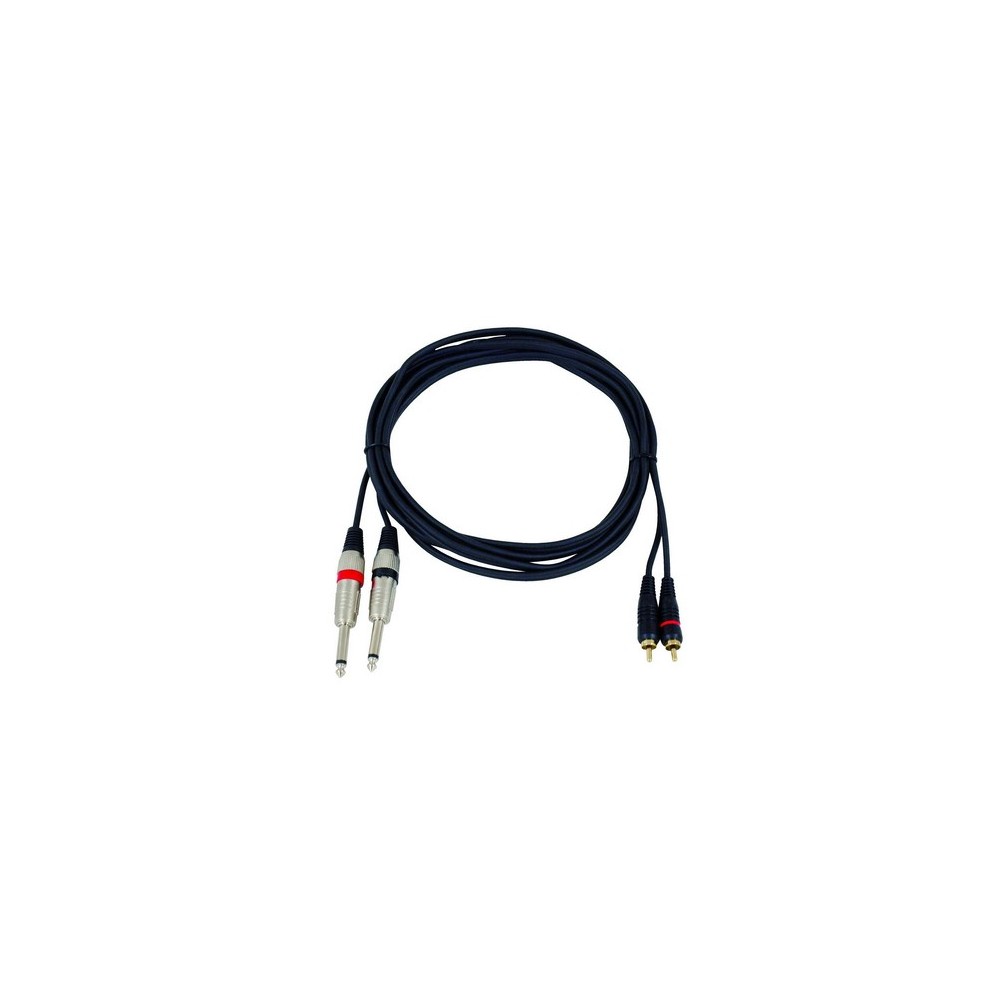 CAVO AUDIO 2 RCA - 2 JACK 6.3 CA 8271M