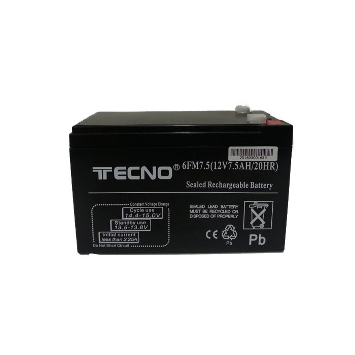 BATTERIA PER UPS AL PIOMBO 12V 7.5A