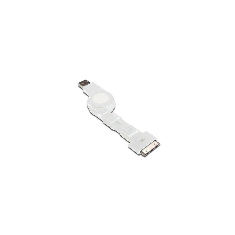 CAVO DOCK 3 IN 1 RETRAIBILE USB 2.0 + CONNETTORI 30PIN MICRO USB E MINI USB