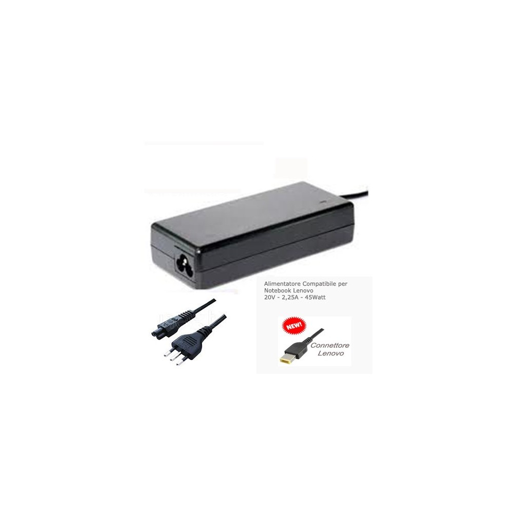 ALIMENTATORE 45W PER NB LENOVO 20V 2,25A (TC-7018)