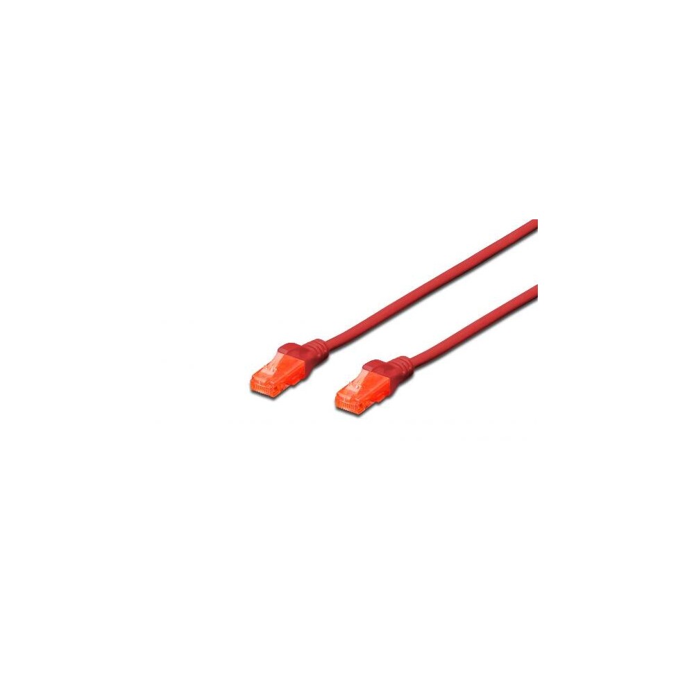 CAVO DI RETE DRITTO NON SCHERMATO CAT.6E 2 MT ROSSO (DK1614020R)