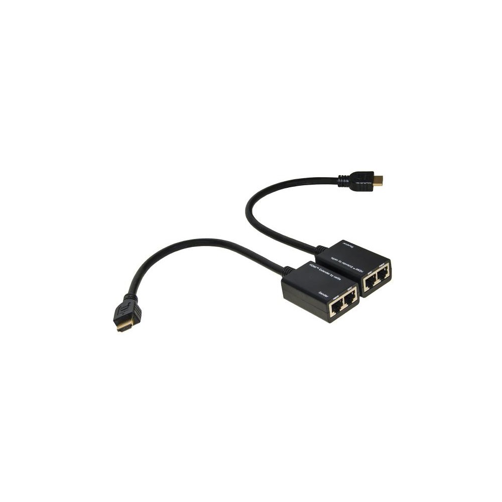 ESTENSORE HDMI - 2 CAVI ETHERNET CAT 6 - 30MT (LKEXT15)