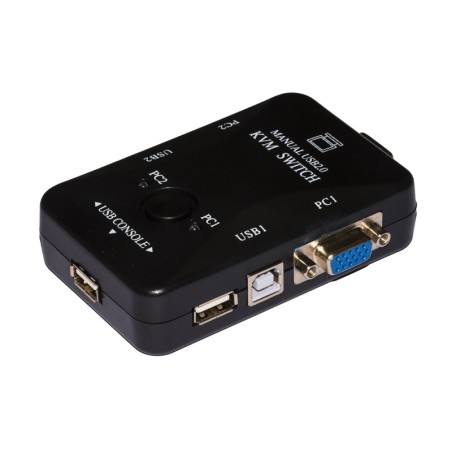 SWITCH KVM 2 PC CON PORTE 2 VGA E 2 USB (LKKWM2)