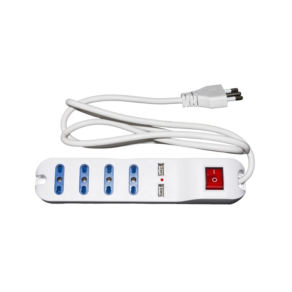 MULTIPRESA 4 POSTI + USB (LKMP04USB)