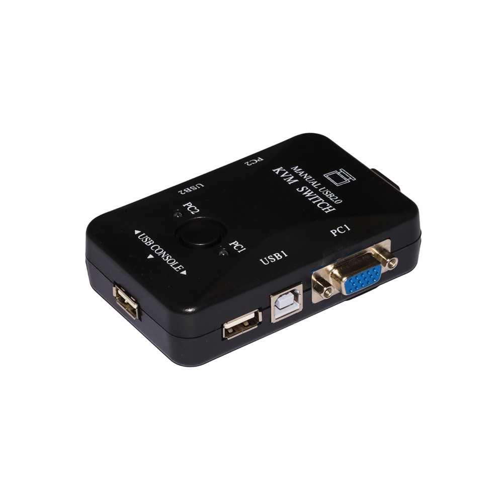 SWITCH KVM 2 PC CON PORTE 2 VGA E 2 USB (LKKWM2)