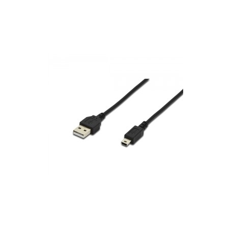 CAVO USB 2.0 A-MINI B M-M NERO (AK300130018S)