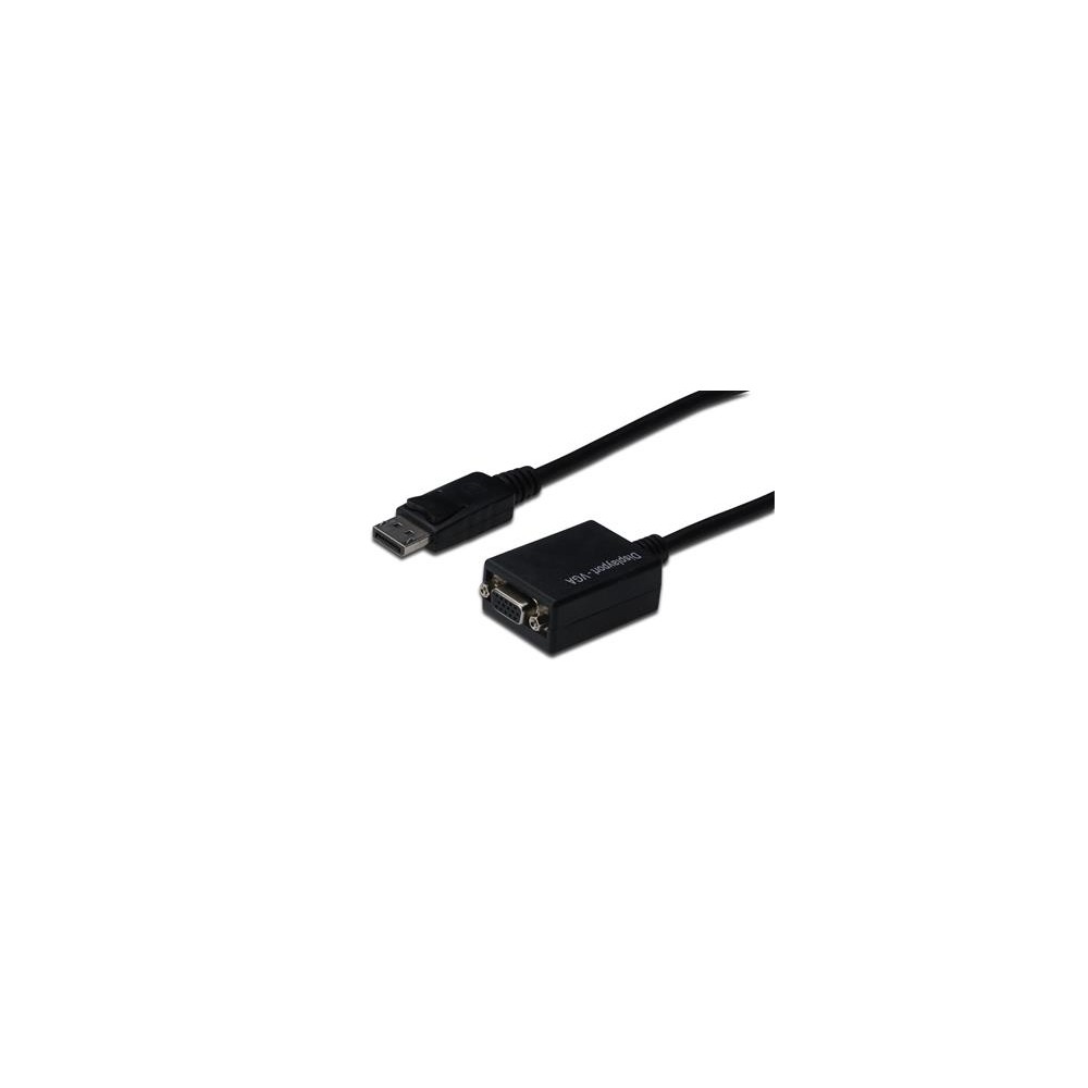 ADATTATORE CAVO DISPLAY PORT DP-VGA 15CM. (AK-340403-001-S)