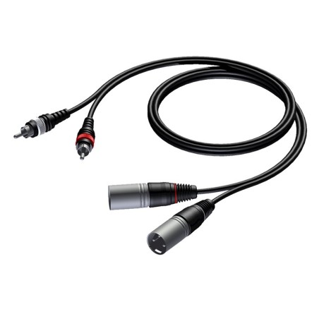 CAVO AUDIO 2x XLR M / 2x RCA M (CAB 701-3) 3MT