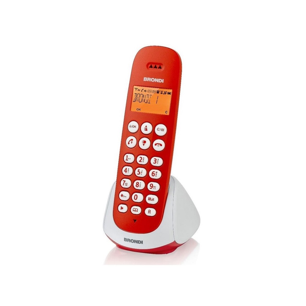 TELEFONO CORDLESS ADARA (10273842) BIANCO/ROSSO