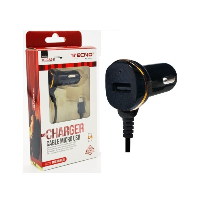 CARICATORE AUTO MICRO USB 2,4A (TC-CA01)