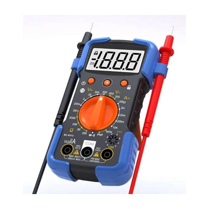 MULTIMETRO DIGITALE TESTER CON DISPLAY A LED (002025BI)