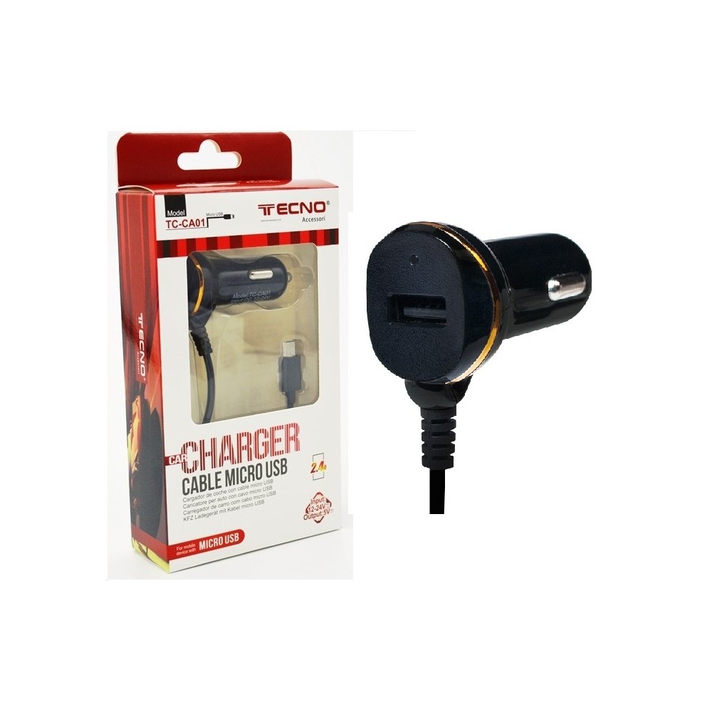 CARICATORE AUTO MICRO USB 2,4A (TC-CA01)