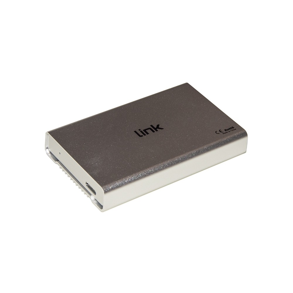 BOX ESTERNO PER HD 2,5" SATA USB 3.0 FINO A 12.5MM (LKLOD254) SILVER