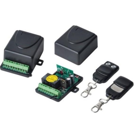 KIT RICEVITORE DA INTERNO 433MHZ 2 TELECOMANDI (JJ-JS-084)