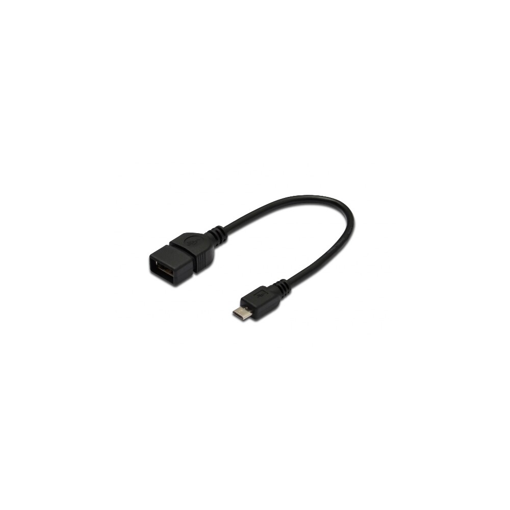 CAVO OTG USB FEMMINA A MICRO USB MASCHIO - 2O CM (AK300309002S)