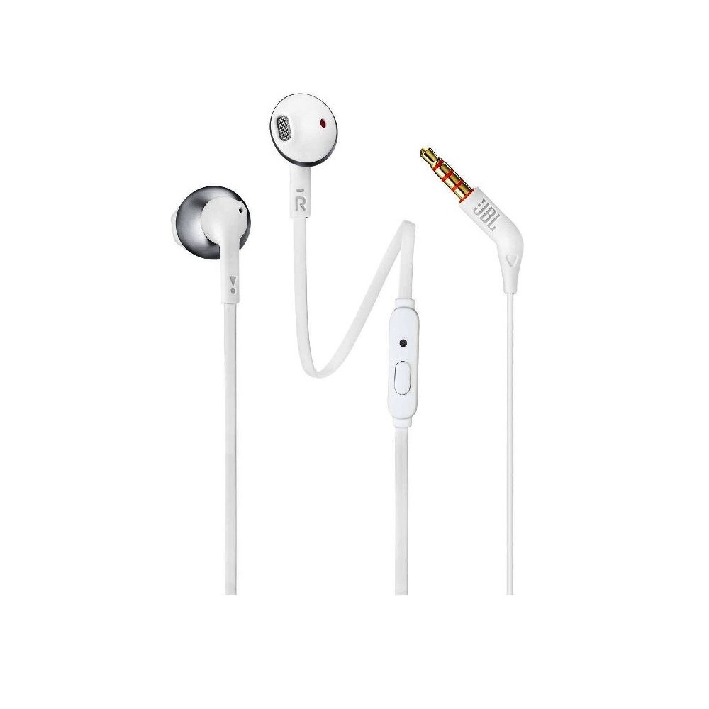 AURICOLARI T205 BIANCO CROMATO CON CAVO (JBLT205CRM)