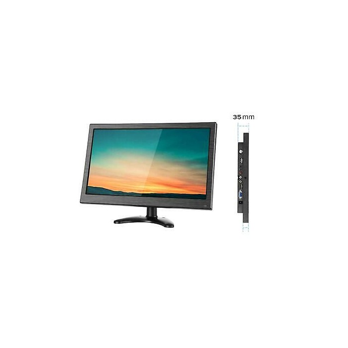 MONITOR 13.3" HD PER TELECAMERE DISPLAY LED HDMI-VGA-BNC-USB-AV