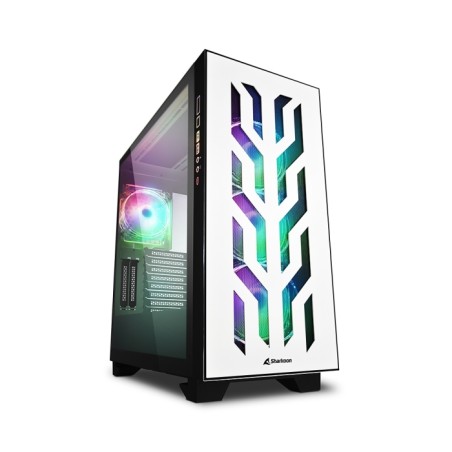 CASE GAMING ELITE SHARK CA300T RGB ATX VETRO TEMPERATO BIANCO