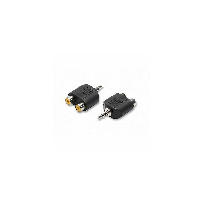 ADATTATORE PRESA AUDIO JACK 3.5 A 2 RCA (2/09)