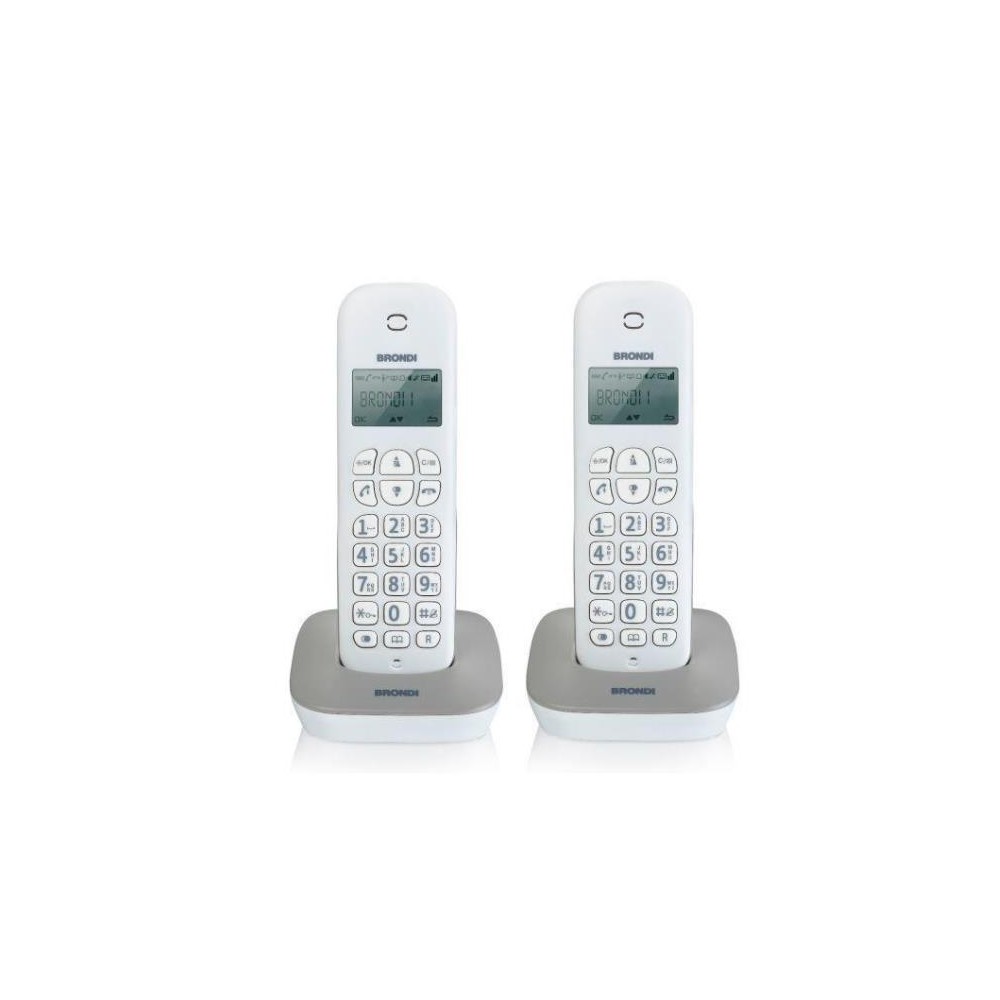 TELEFONO CORDLESS GALA TWIN BIANCO/GRIGIO