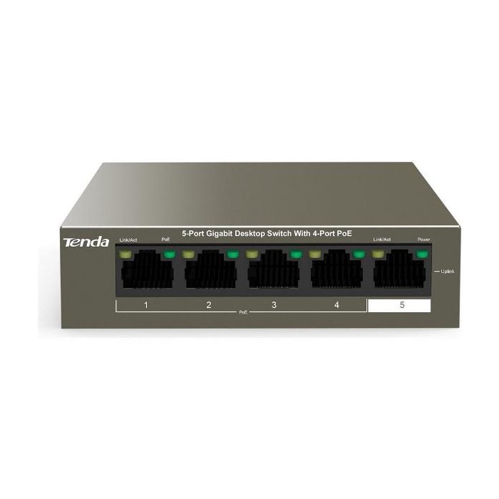 SWITCH RETE 5 PORTE 10/100/1000 TEG1105P-4-63W POE