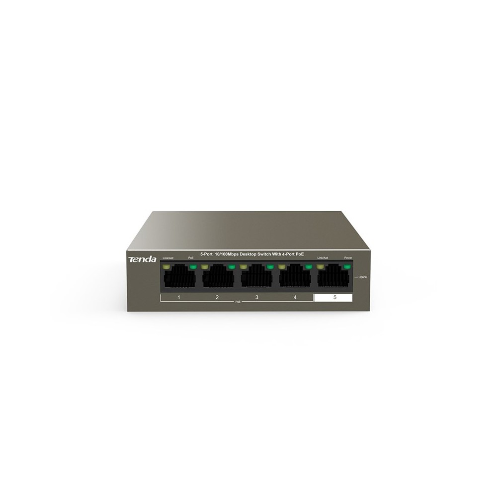 SWITCH RETE 4 PORTE 10/100 TEF1105P-4-63W POE