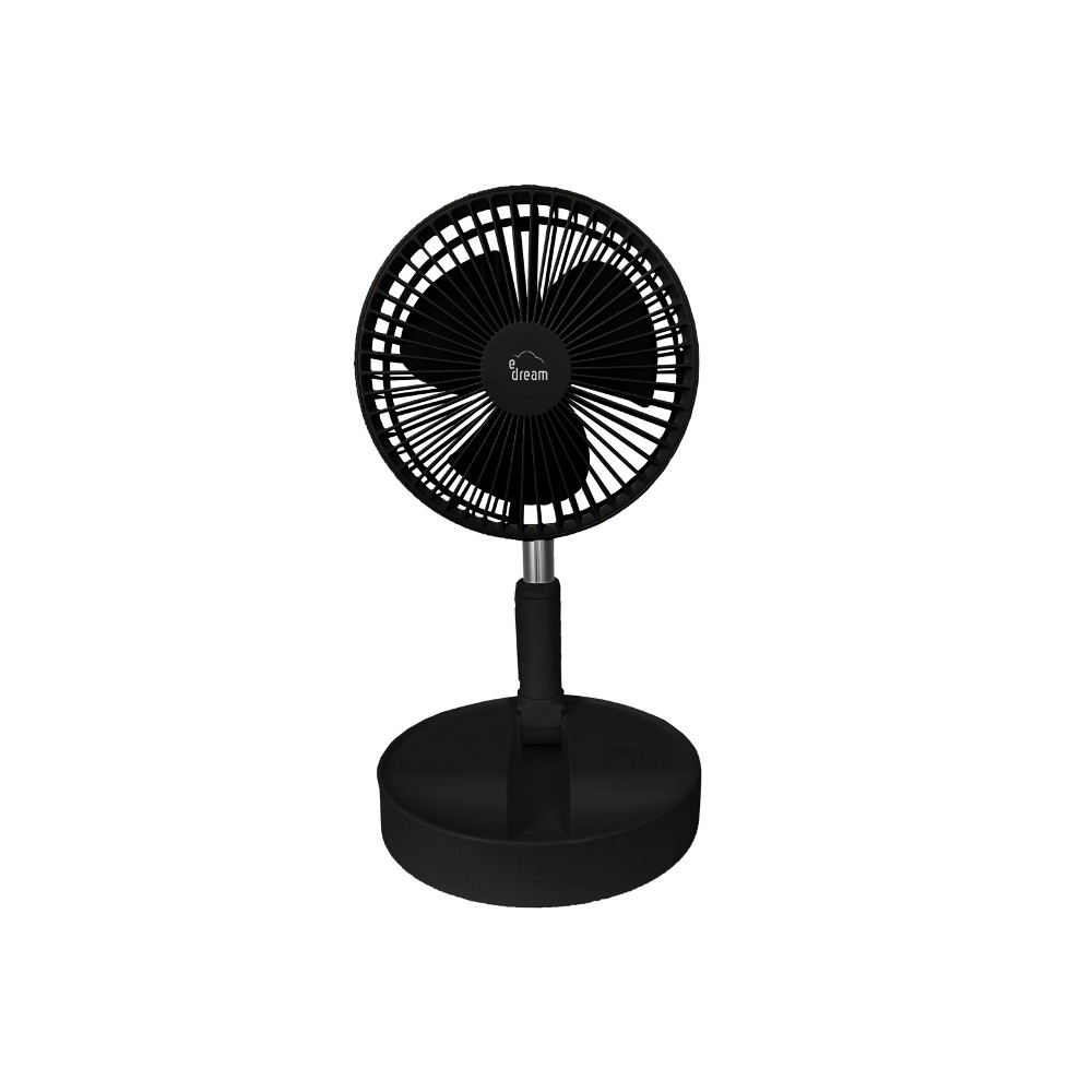 VENTILATORE PORTATILE E-DREAM NERO (FAN 01)