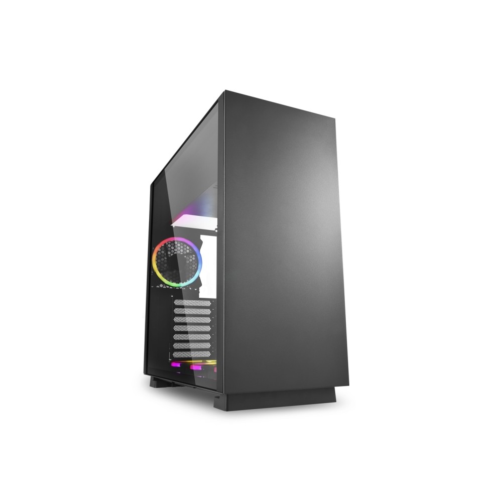 CASE GAMING PURE STEEL BLACK RGB ATX VETRO TEMPERATO - NERO - NO ALIMENTATORE