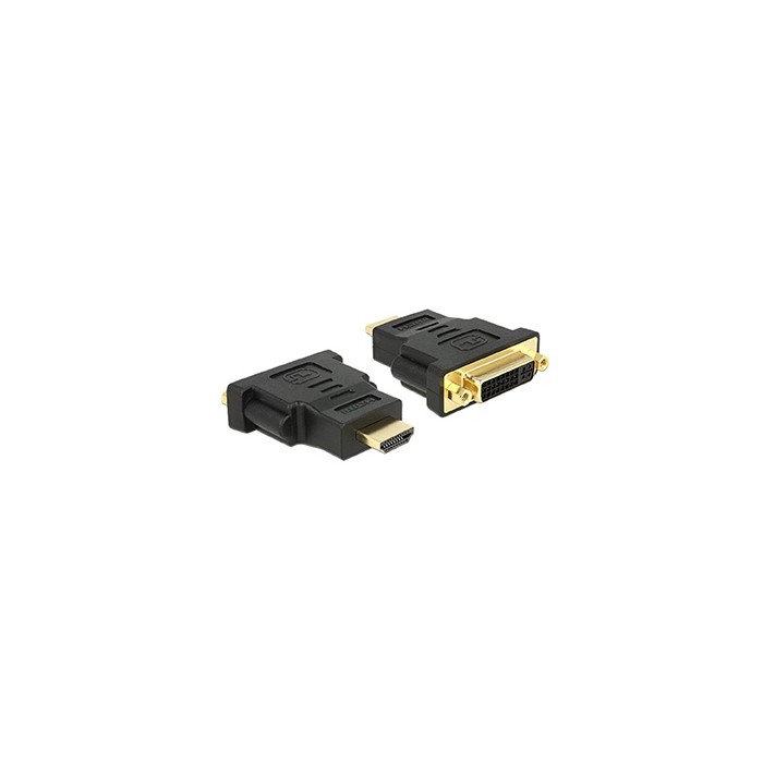 ADATTATORE SPINA HDMI (19PIN) A PRESA DVI-D DUAL LINK (24+5) DORATO