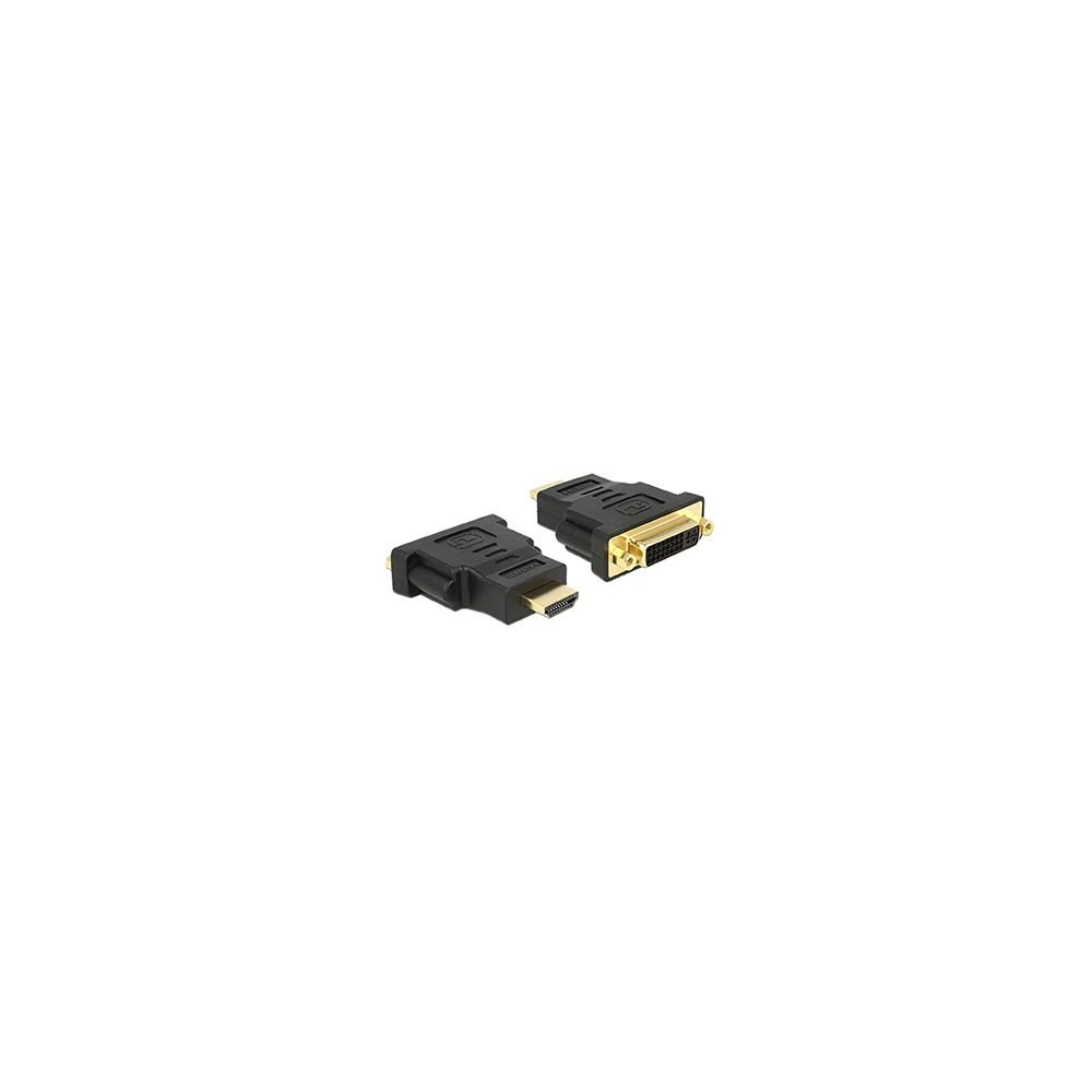 ADATTATORE SPINA HDMI (19PIN) A PRESA DVI-D DUAL LINK (24+5) DORATO