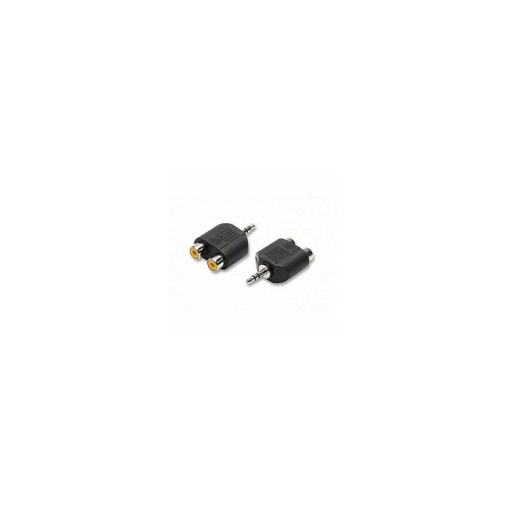 ADATTATORE PRESA AUDIO JACK 3.5 A 2 RCA (2/09)