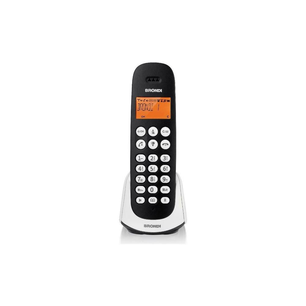 TELEFONO CORDLESS ADARA (BROADARABK/W) BIANCO/NERO