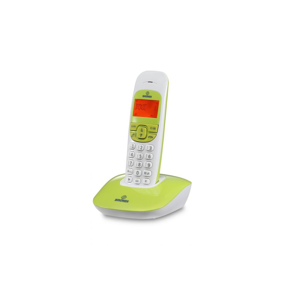 TELEFONO CORDLESS NICE BIANCO/VERDE