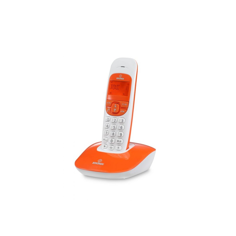 TELEFONO CORDLESS NICE BIANCO/ARANCIONE