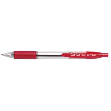 PENNA SCATTO HI-TEXT 901 GRIP 1MM ROSSA (12 PEZZI)