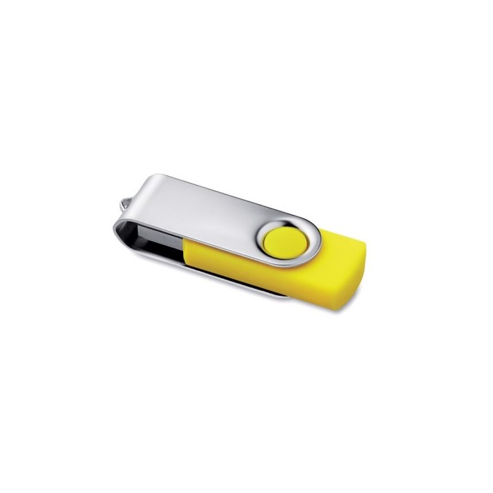 PEN DRIVE 8GB GIALLA BULK - IDEALE PER SERIGRAFIA - USB