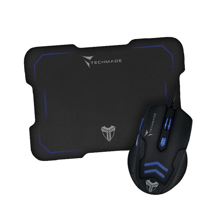 MOUSE + MOUSE PAD GAMING TM-M016-BL BLU