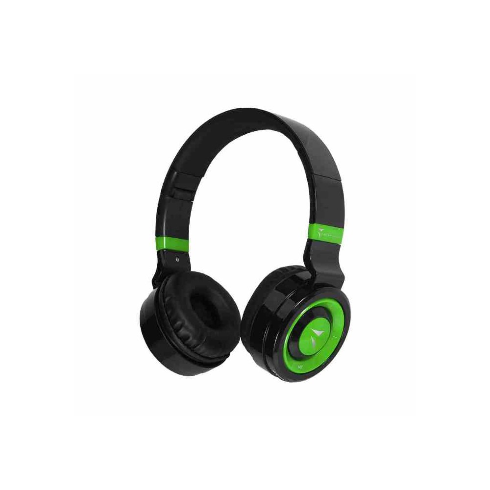 CUFFIA MICROFONO TM-046-GR WIRELESS VERDE