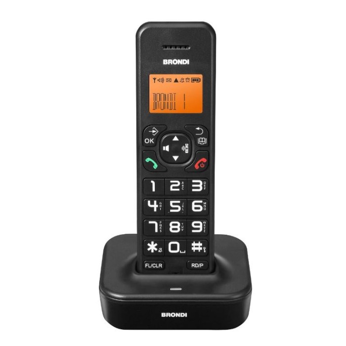 TELEFONO CORDLESS BRAVO STAR NERO