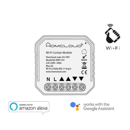 MODULO TAPPARELLE INTELLIGENTE WIFI DA INCASSO (AS-CM1)