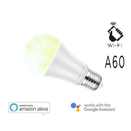 LAMPADA LED SMART EE-9WE2760 BIANCO E27 A60 DIMMERABILE WIFI - ALEXA E GOOGLE HOME