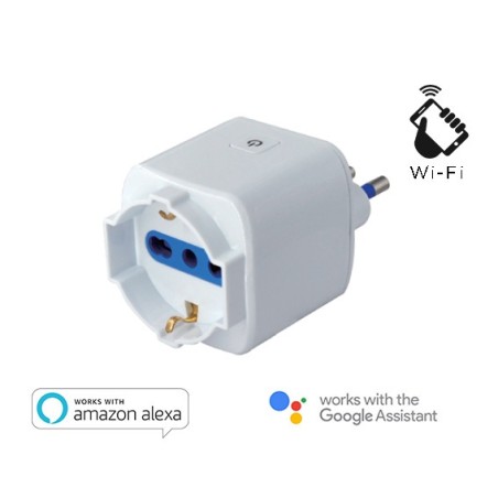 PRESA BIPASSO-SCHUKO INTELLIGENTE 16A ITALIANA (SL-IP16A) WIFI