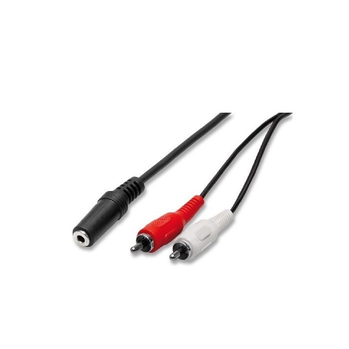 ADATTATORE CAVO AUDIO 3.5MM A 2X RCA - 2MT (2/00)