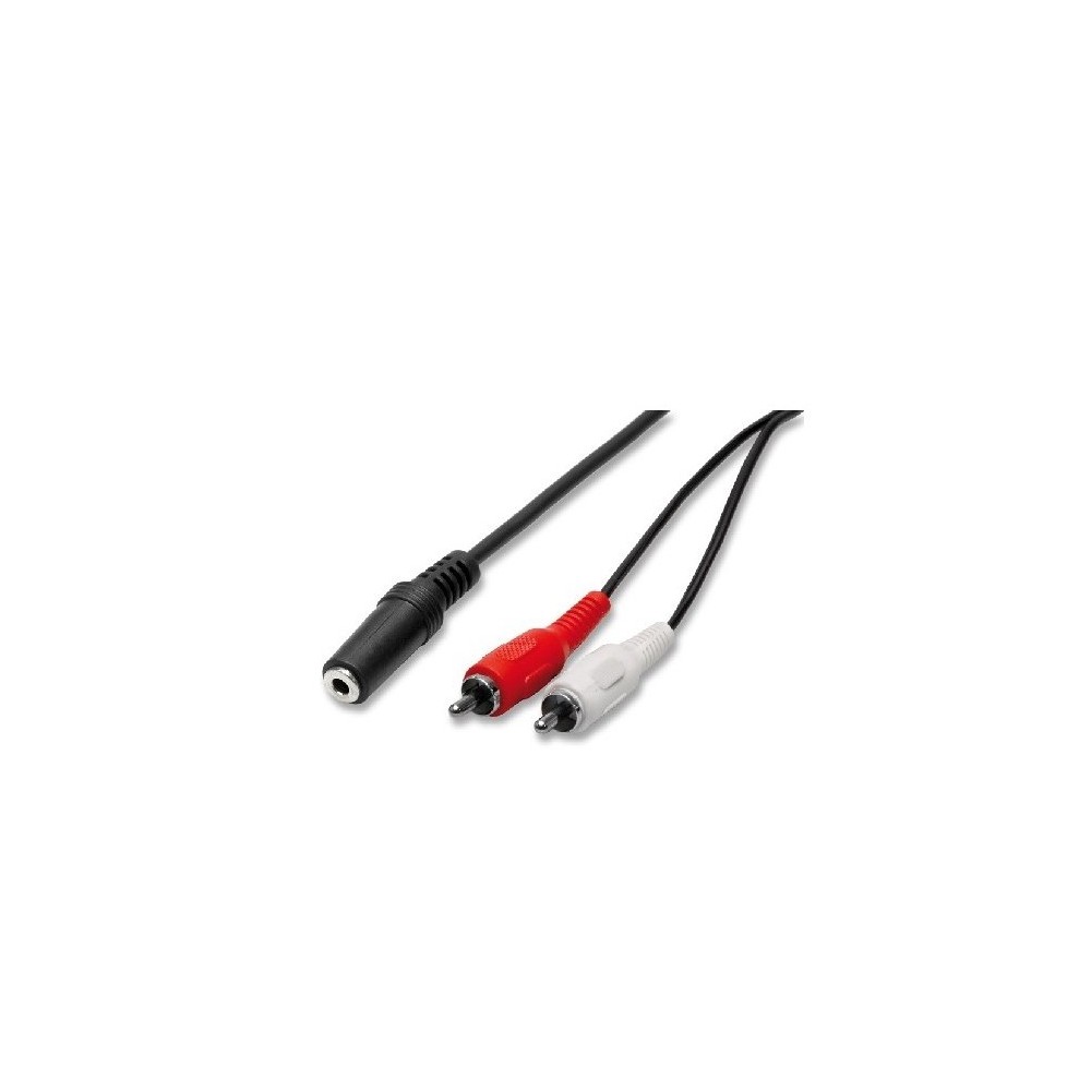 ADATTATORE CAVO AUDIO 3.5MM A 2X RCA - 2MT (2/00)