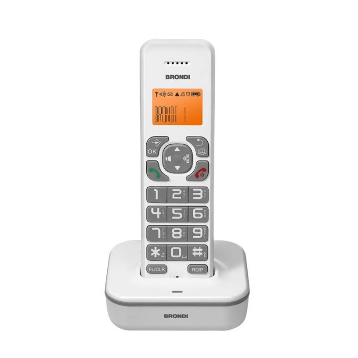 TELEFONO CORDLESS BRAVO STAR BIANCO/GRIGIO